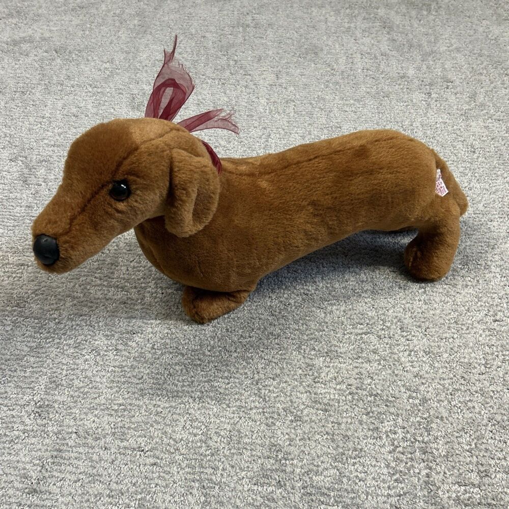 Douglas Co Cuddle Toys Dachshund Dog "Oscar" Plush Vintage 18” Stuffed Animal